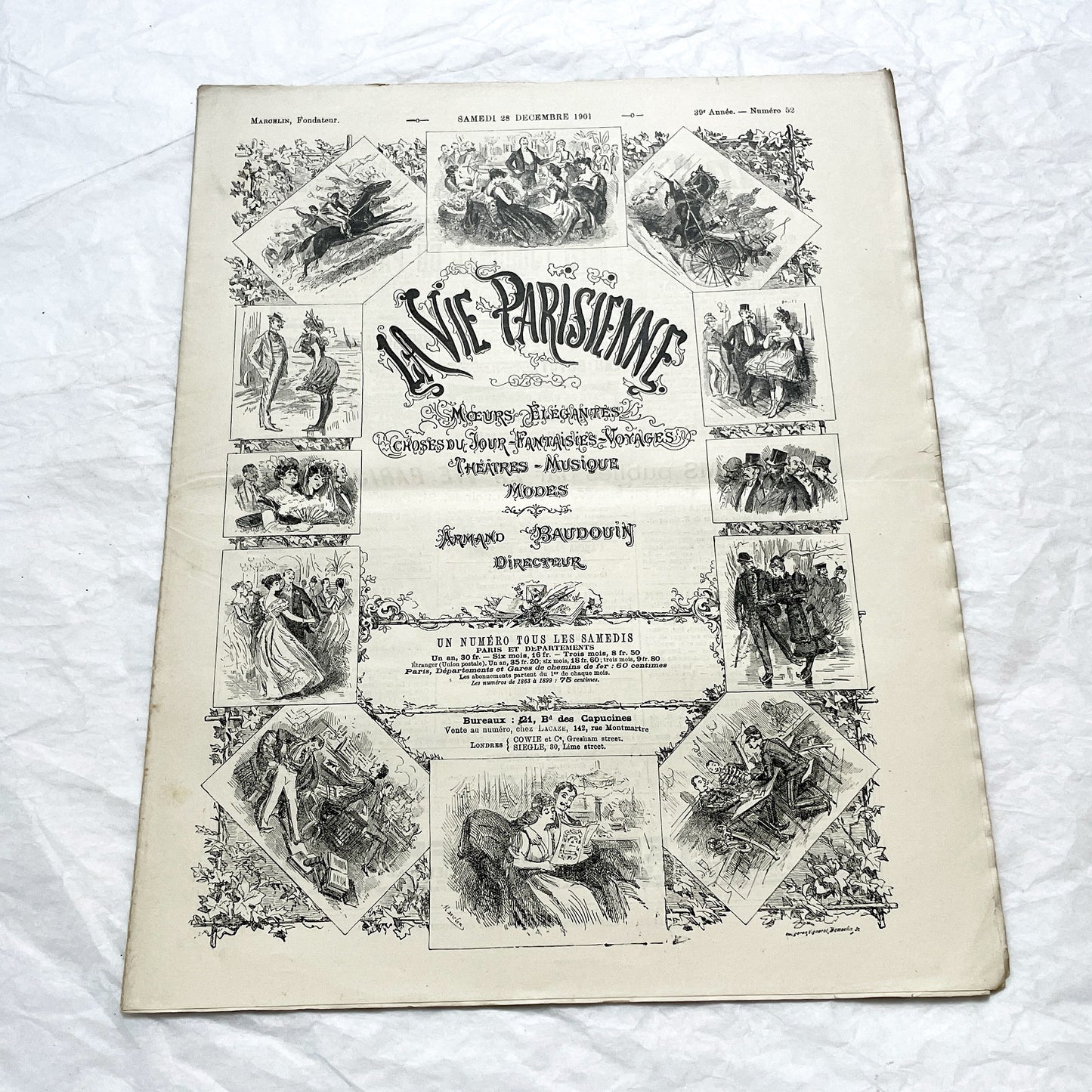 1900s - La Vie Parisienne French Illustrated Magazine - Belle Époque Satirical Journal - Paris Fashion & Art Review