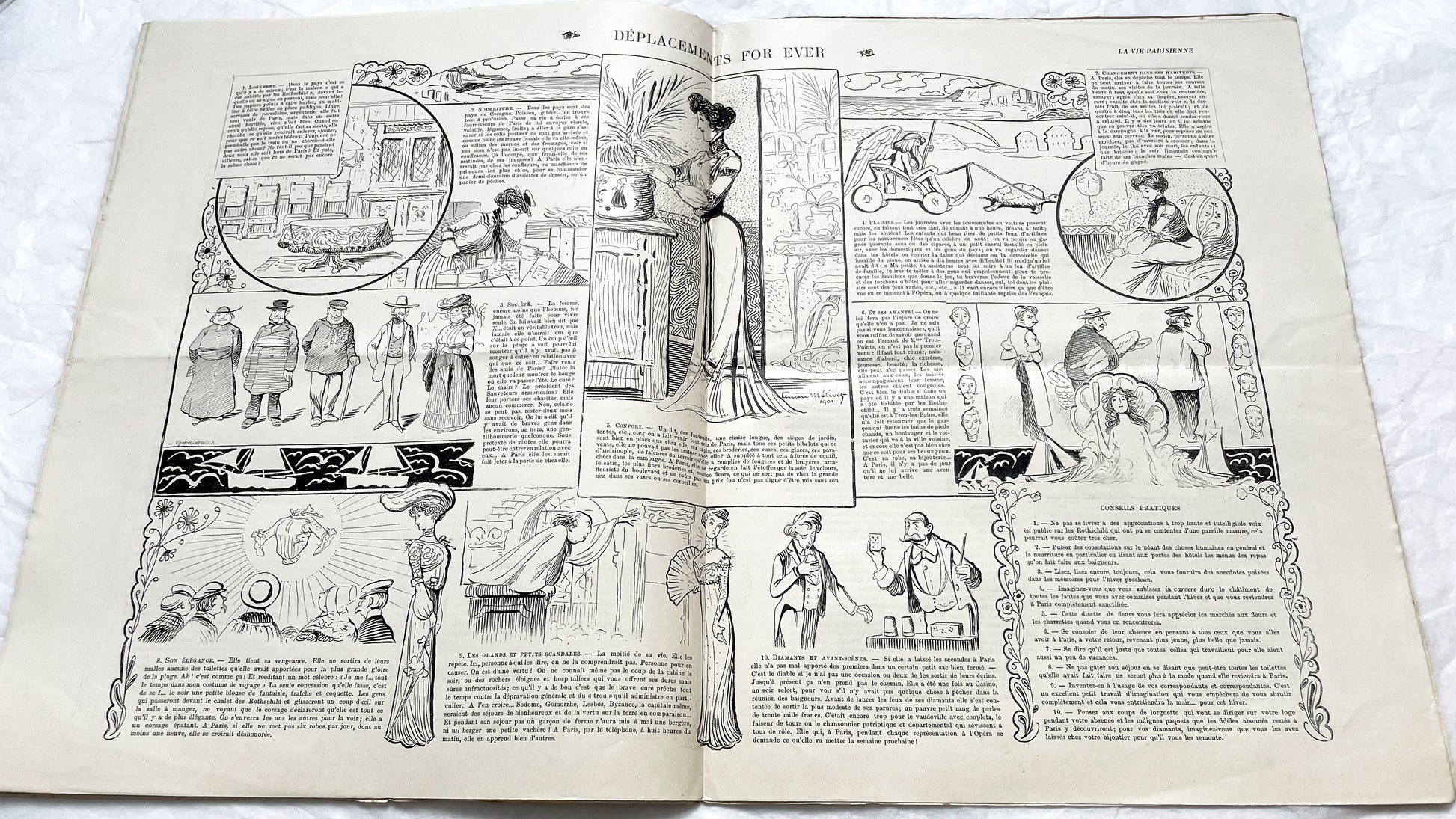 1900s - La Vie Parisienne French Illustrated Magazine - Belle Époque Satirical Journal - Paris Fashion & Art Review