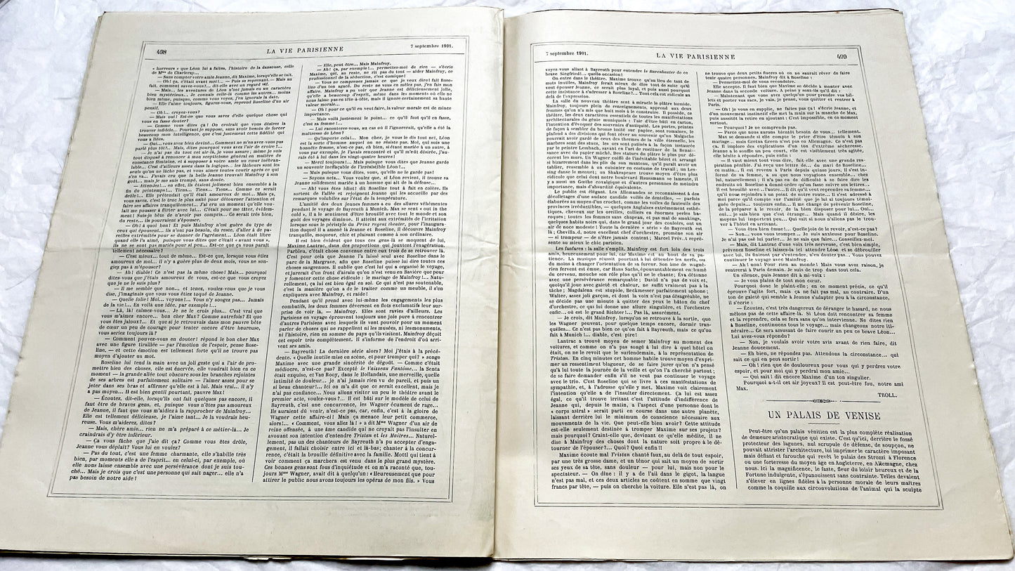 1900s - La Vie Parisienne French Illustrated Magazine - Belle Époque Satirical Journal - Paris Fashion & Art Review