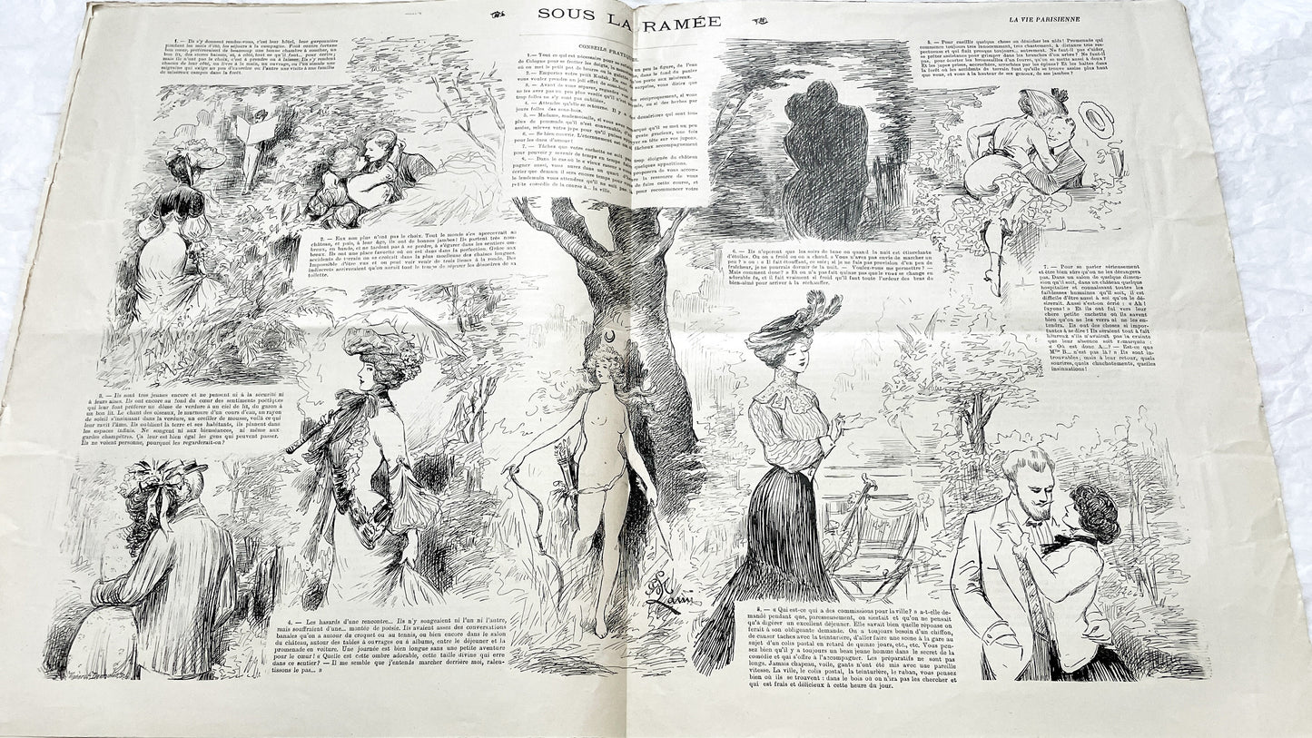 1900s - La Vie Parisienne French Illustrated Magazine - Belle Époque Satirical Journal - Paris Fashion & Art Review