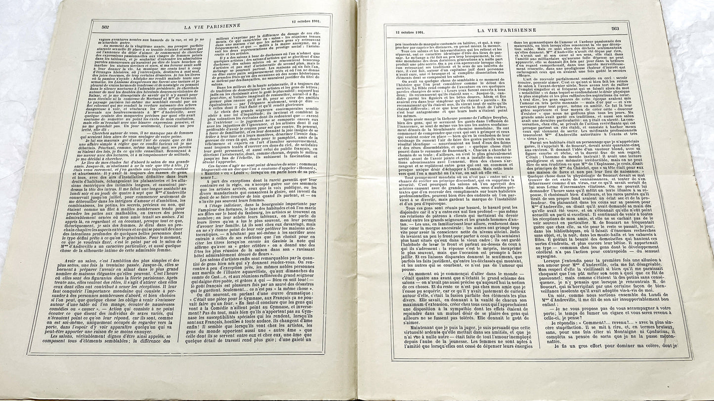 1900s - La Vie Parisienne French Illustrated Magazine - Belle Époque Satirical Journal - Paris Fashion & Art Review