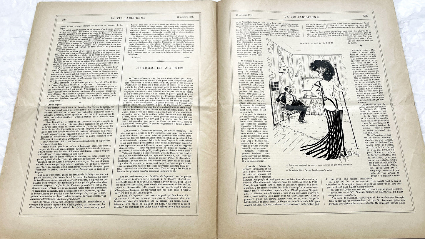 1900s - La Vie Parisienne French Illustrated Magazine - Belle Époque Satirical Journal - Paris Fashion & Art Review