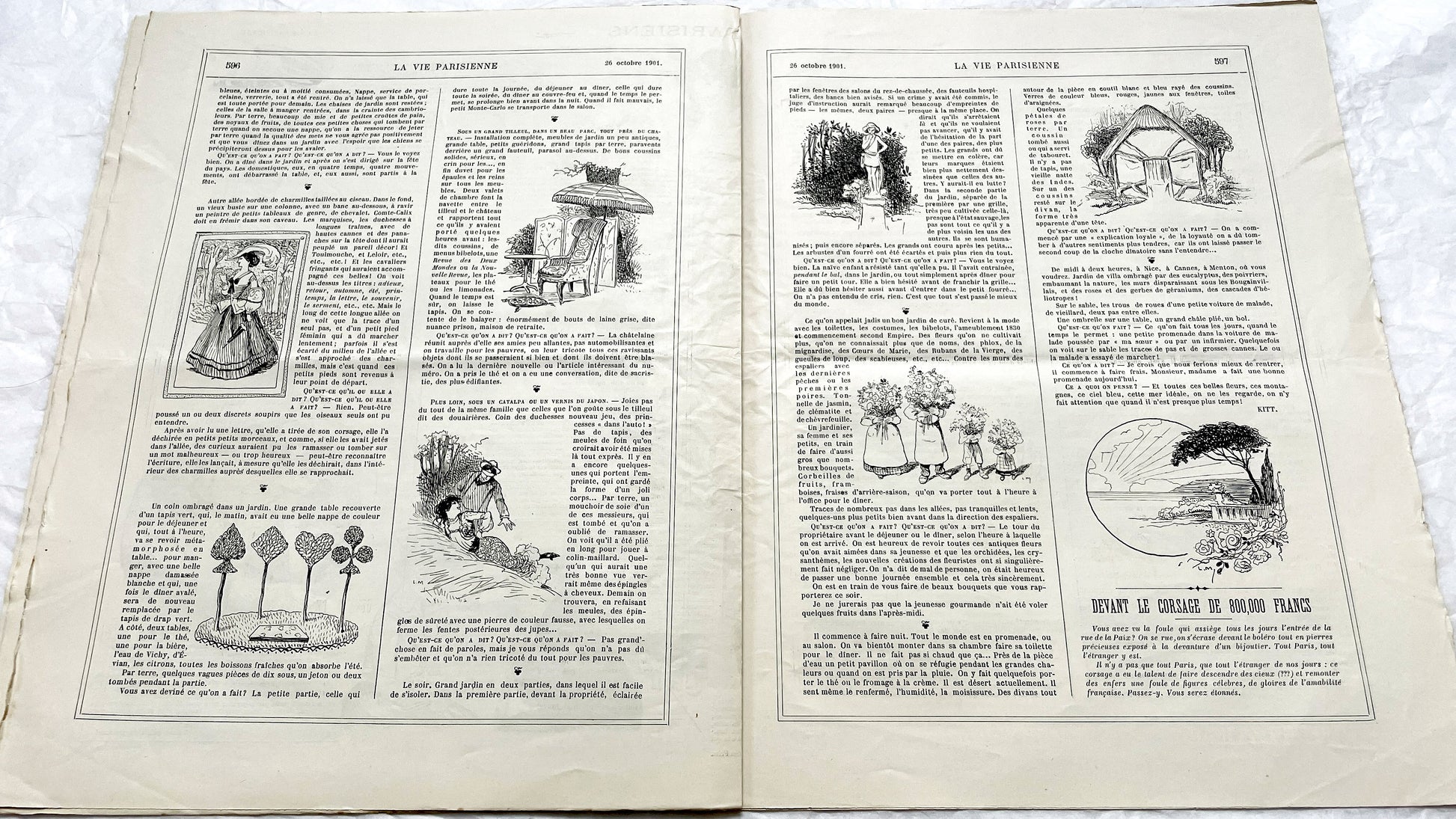 1900s - La Vie Parisienne French Illustrated Magazine - Belle Époque Satirical Journal - Paris Fashion & Art Review