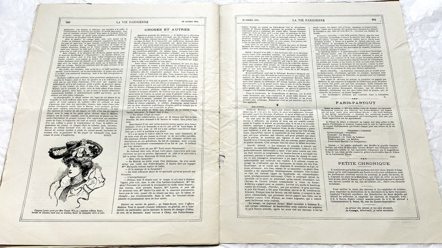 1900s - La Vie Parisienne French Illustrated Magazine - Belle Époque Satirical Journal - Paris Fashion & Art Review