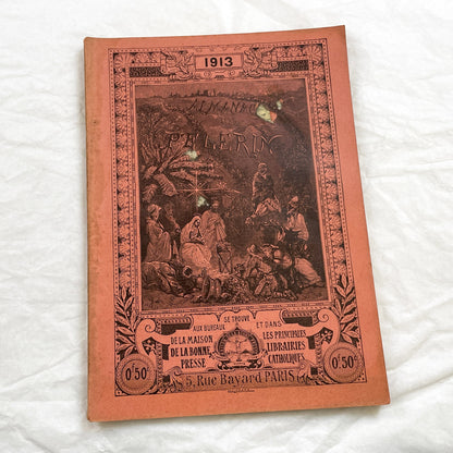 1910s - Vintage 1913 French Catholic Almanac - Illustrated Religious Annual - La Bonne Presse Ephemera - Rare Paris Book