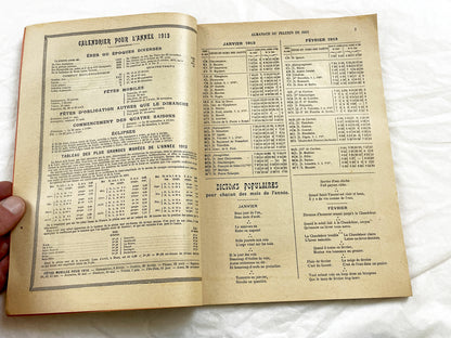 1910s - Vintage 1913 French Catholic Almanac - Illustrated Religious Annual - La Bonne Presse Ephemera - Rare Paris Book