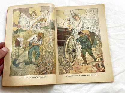 1910s - Vintage 1913 French Catholic Almanac - Illustrated Religious Annual - La Bonne Presse Ephemera - Rare Paris Book