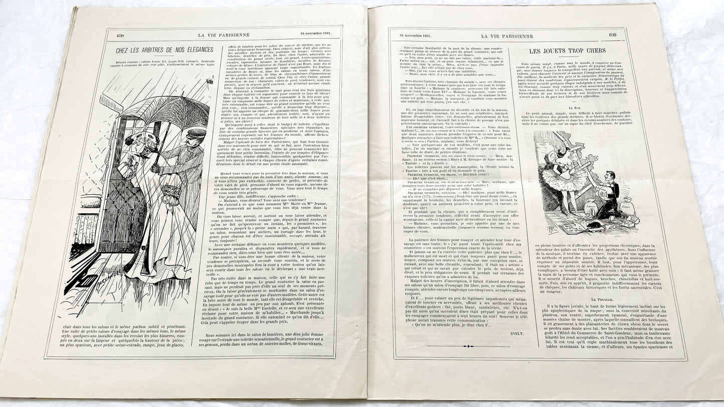 1900s - La Vie Parisienne French Illustrated Magazine - Belle Époque Satirical Journal - Paris Fashion & Art Review