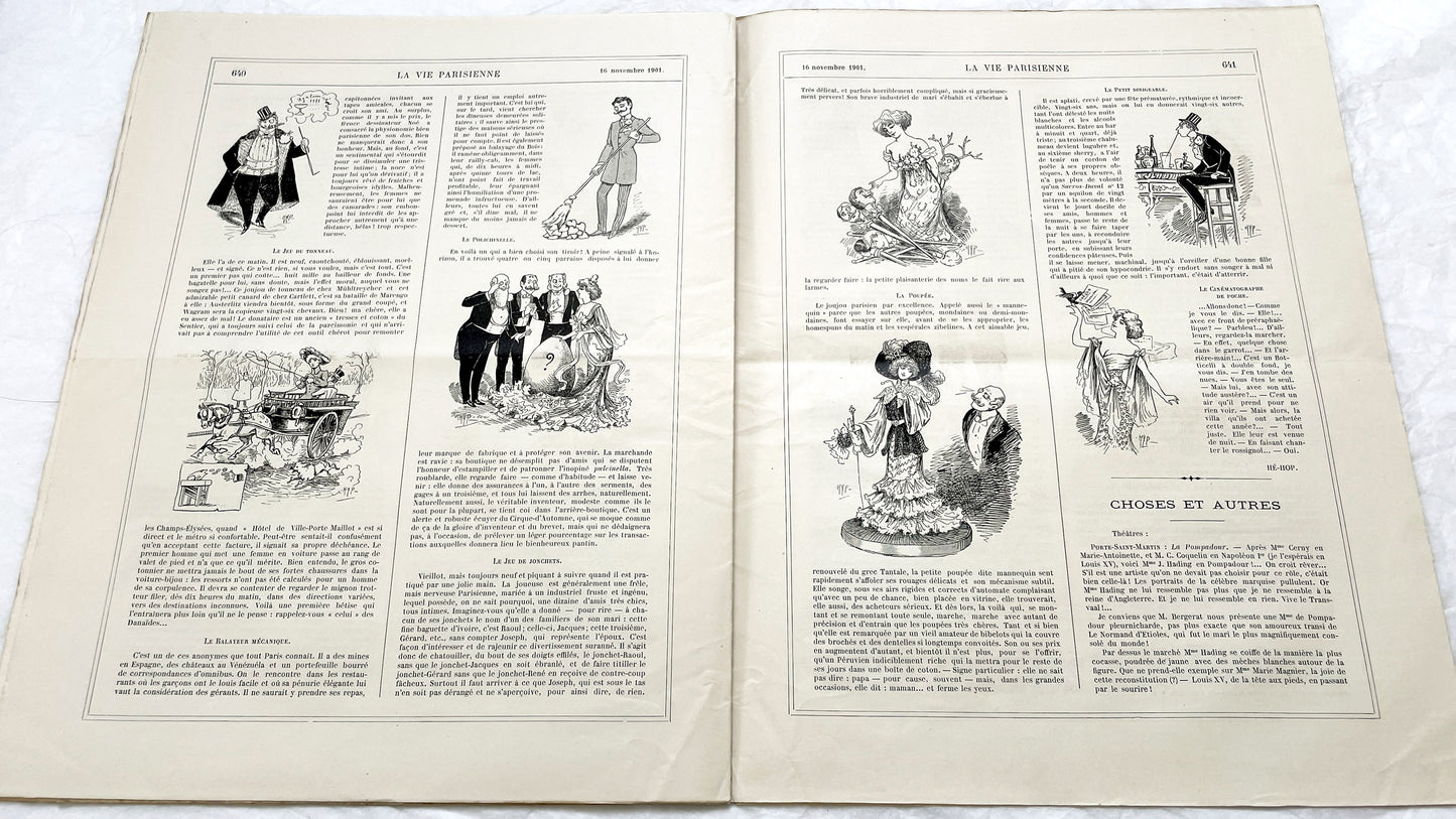 1900s - La Vie Parisienne French Illustrated Magazine - Belle Époque Satirical Journal - Paris Fashion & Art Review