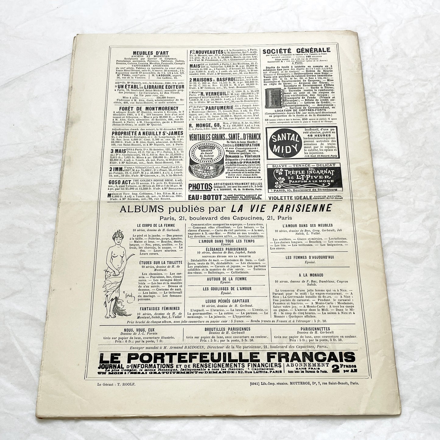 1900s - La Vie Parisienne French Illustrated Magazine - Belle Époque Satirical Journal - Paris Fashion & Art Review