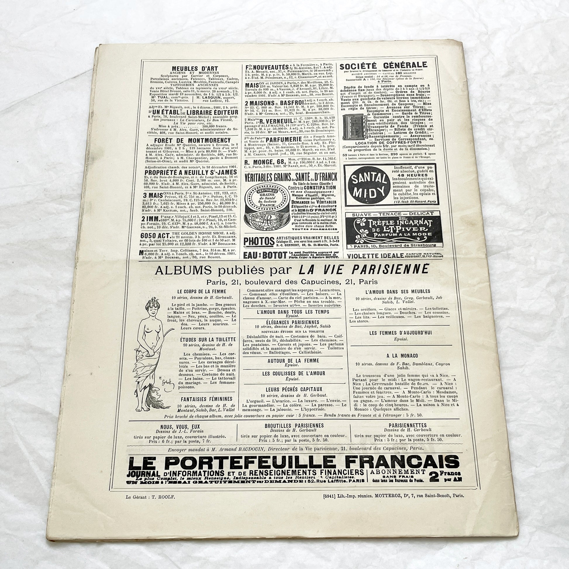 1900s - La Vie Parisienne French Illustrated Magazine - Belle Époque Satirical Journal - Paris Fashion & Art Review