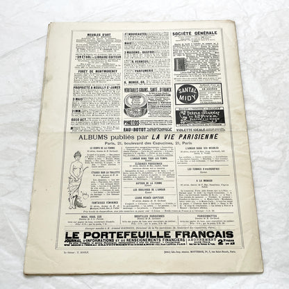 1900s - La Vie Parisienne French Illustrated Magazine - Belle Époque Satirical Journal - Paris Fashion & Art Review