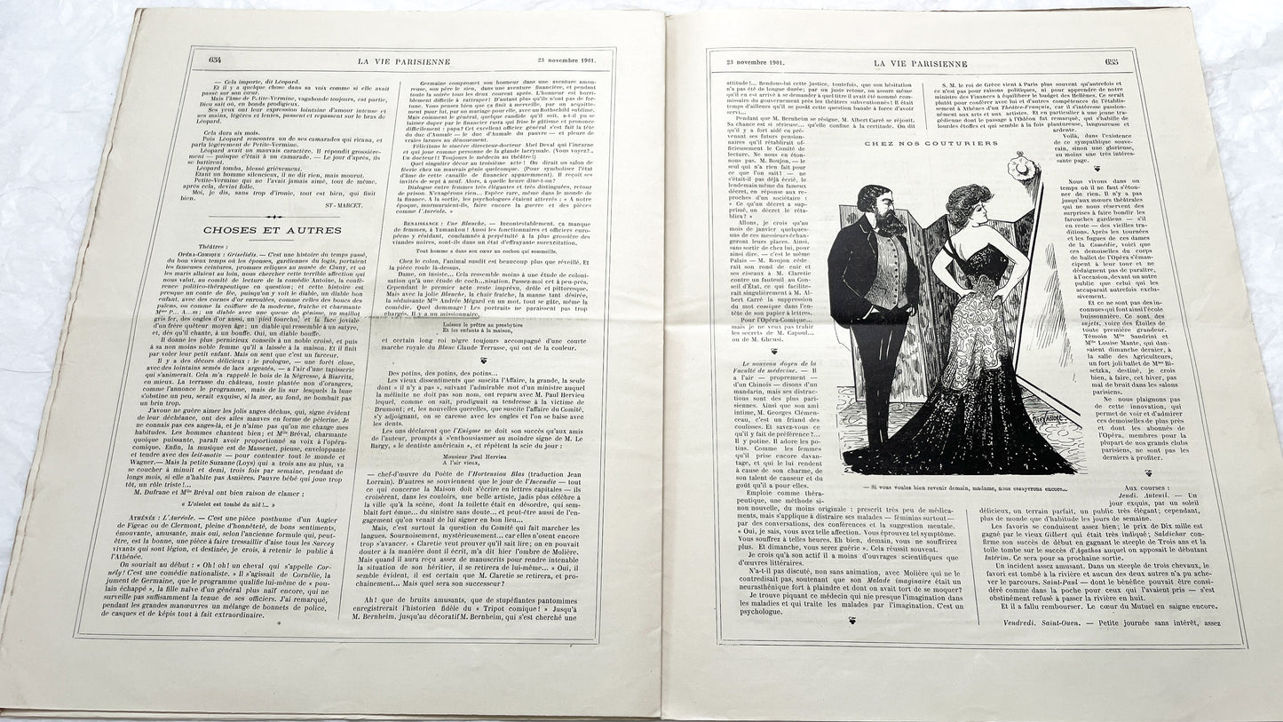 1900s - La Vie Parisienne French Illustrated Magazine - Belle Époque Satirical Journal - Paris Fashion & Art Review