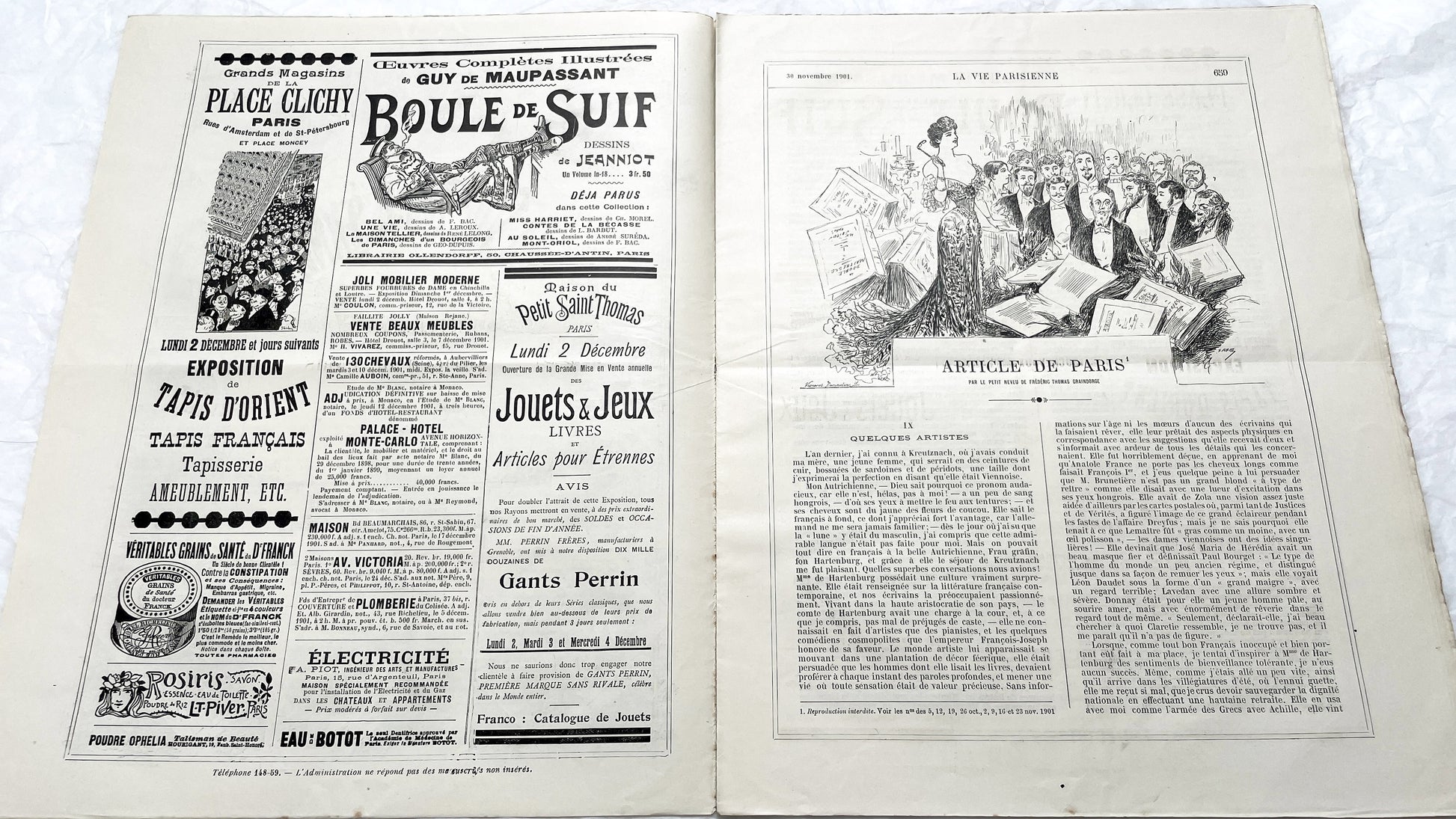 1900s - La Vie Parisienne French Illustrated Magazine - Belle Époque Satirical Journal - Paris Fashion & Art Review