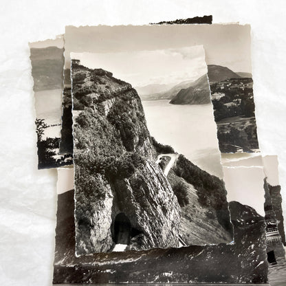 1950s - Vintage Lac du Bourget Photo Cards - Black and White French Lake Scenery - Historical Views from Savoie - Collectible Ephemera