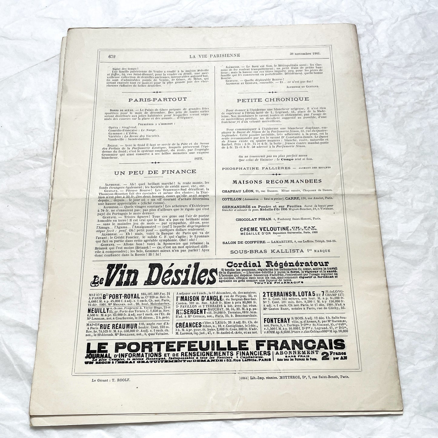 1900s - La Vie Parisienne French Illustrated Magazine - Belle Époque Satirical Journal - Paris Fashion & Art Review