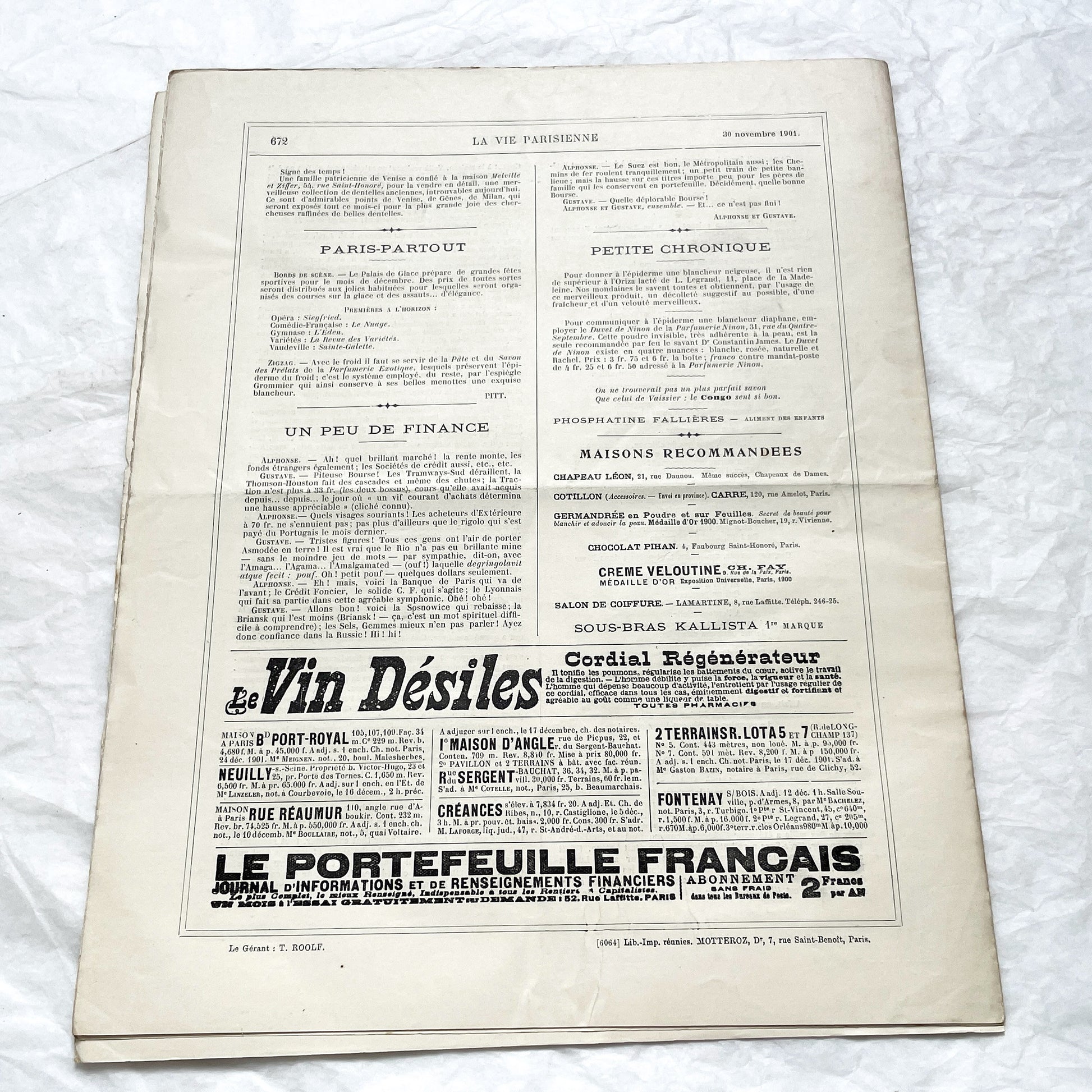 1900s - La Vie Parisienne French Illustrated Magazine - Belle Époque Satirical Journal - Paris Fashion & Art Review