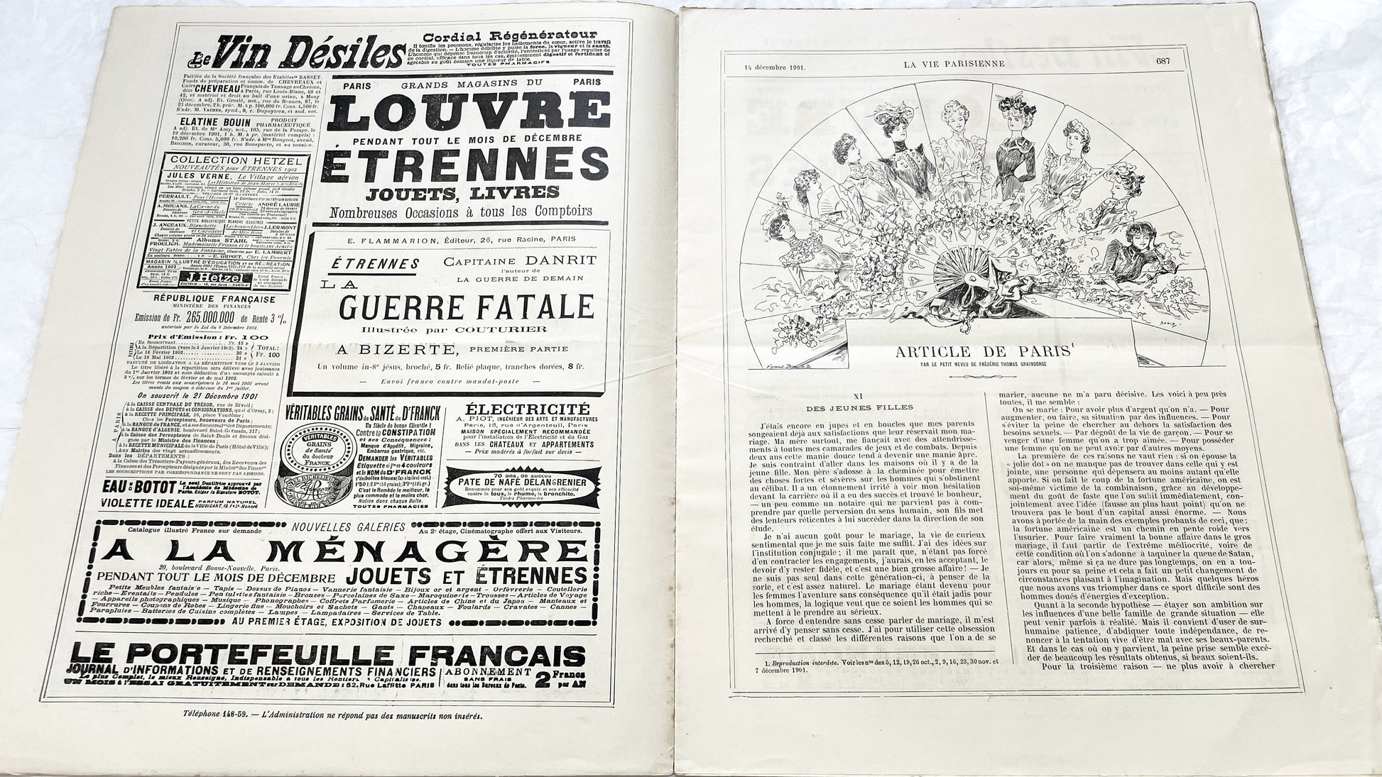 1900s - La Vie Parisienne French Illustrated Magazine - Belle Époque Satirical Journal - Paris Fashion & Art Review
