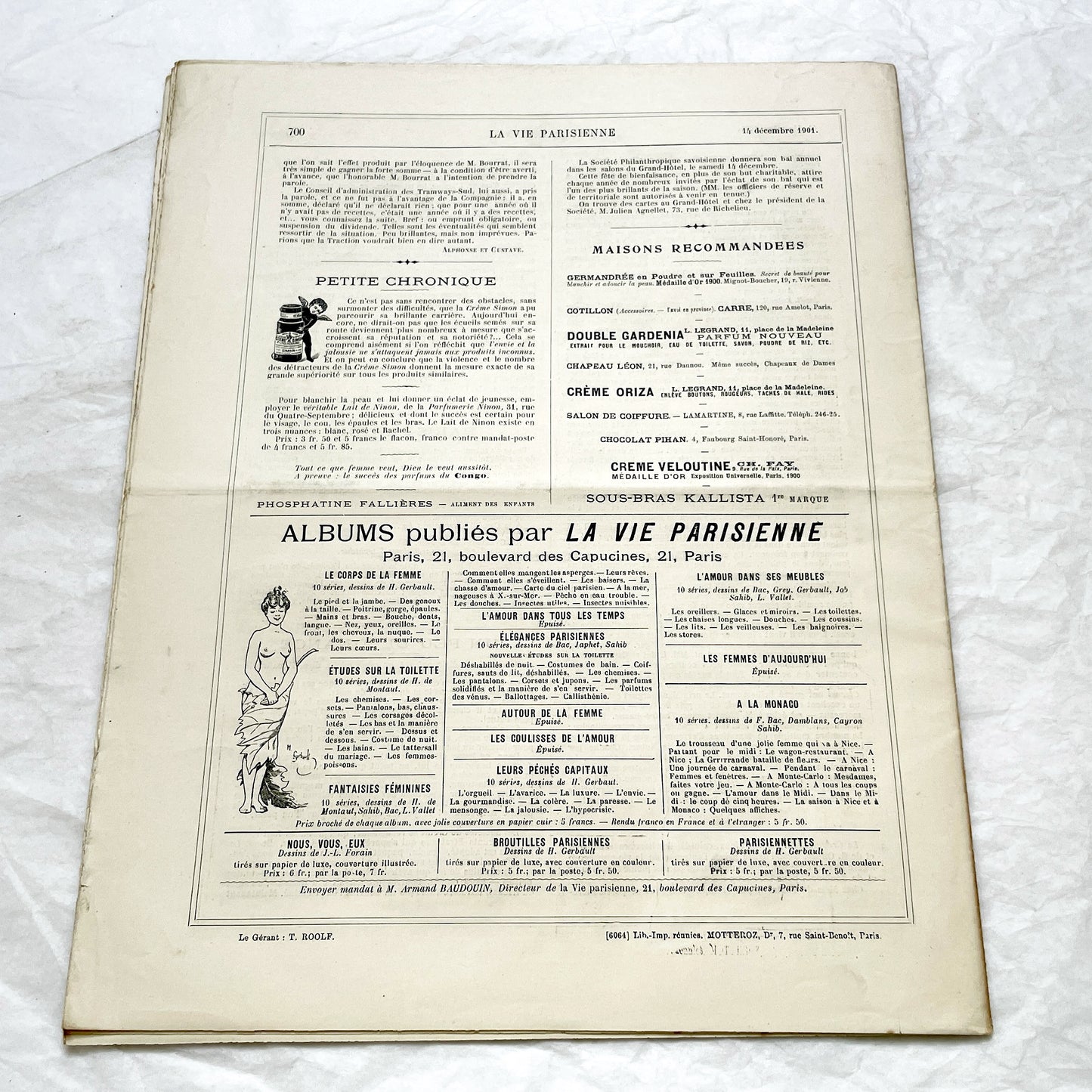 1900s - La Vie Parisienne French Illustrated Magazine - Belle Époque Satirical Journal - Paris Fashion & Art Review