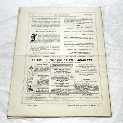 1900s - La Vie Parisienne French Illustrated Magazine - Belle Époque Satirical Journal - Paris Fashion & Art Review