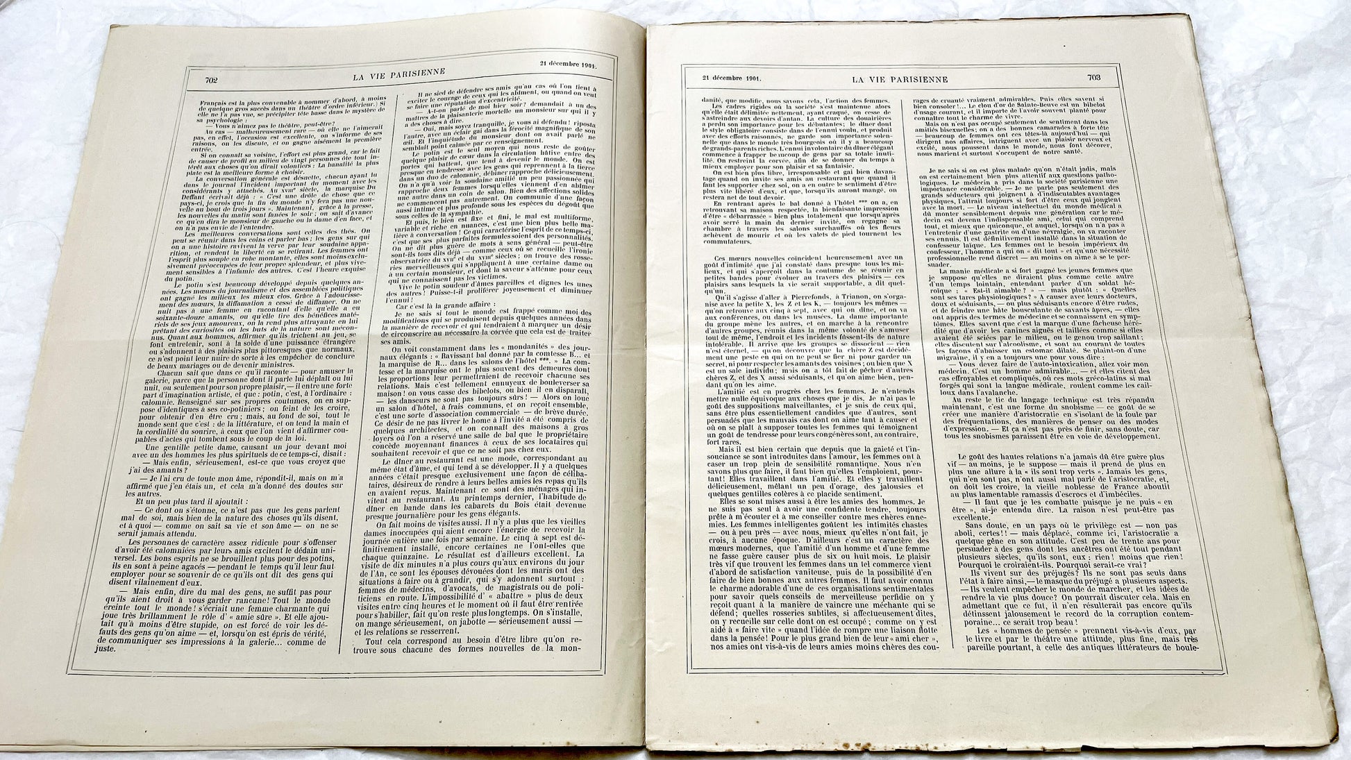 1900s - La Vie Parisienne French Illustrated Magazine - Belle Époque Satirical Journal - Paris Fashion & Art Review