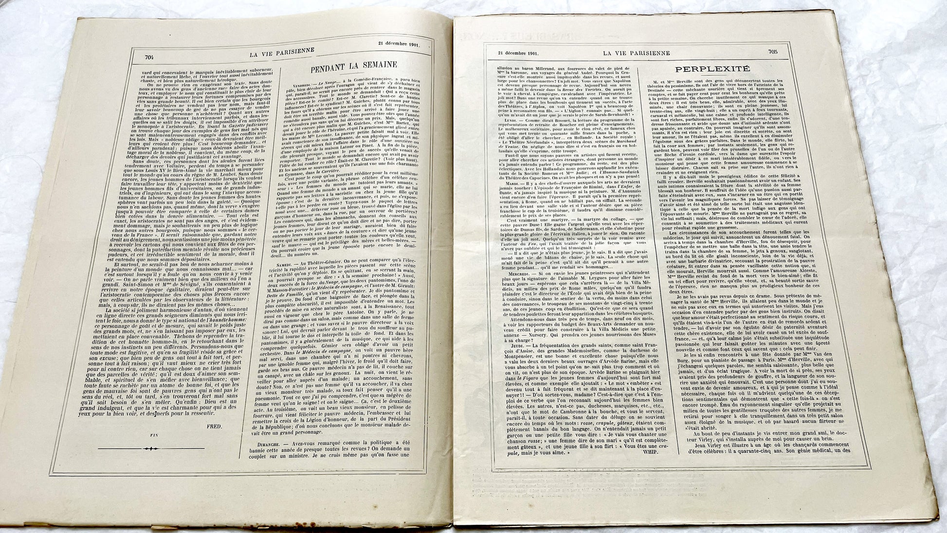 1900s - La Vie Parisienne French Illustrated Magazine - Belle Époque Satirical Journal - Paris Fashion & Art Review