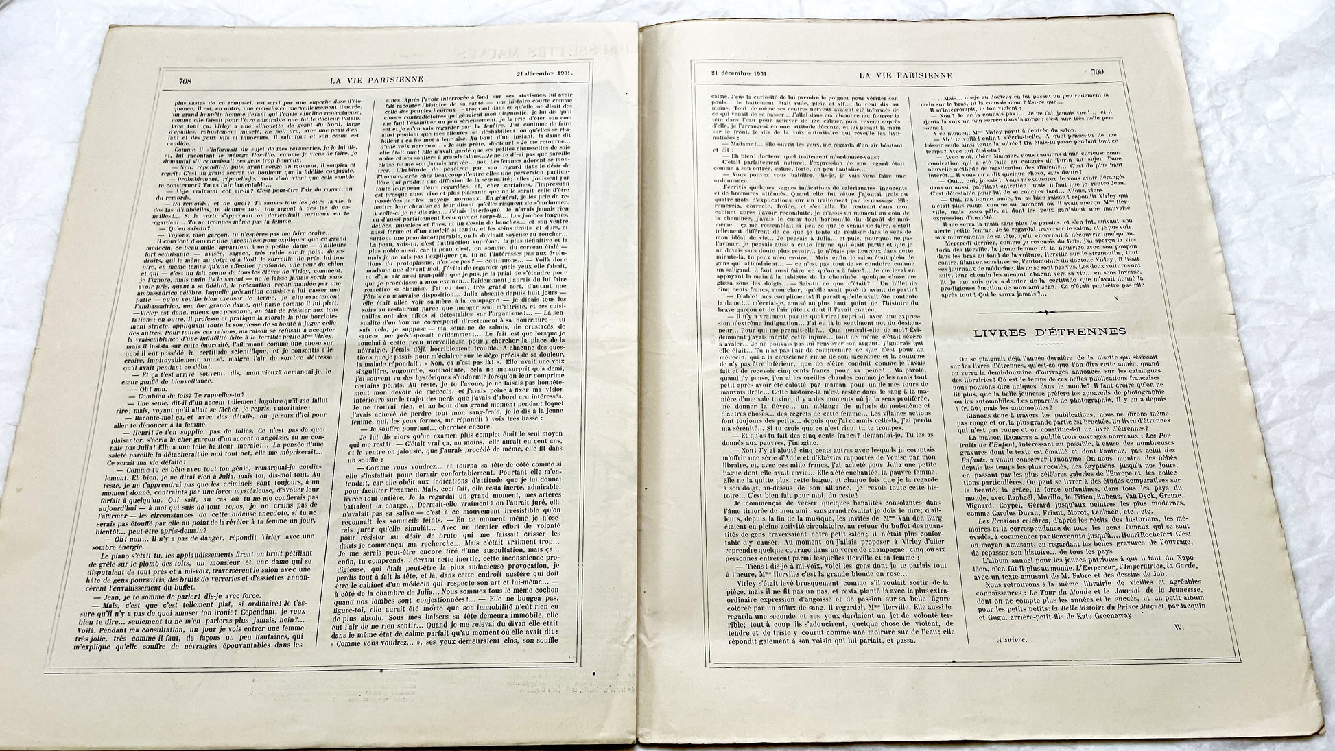 1900s - La Vie Parisienne French Illustrated Magazine - Belle Époque Satirical Journal - Paris Fashion & Art Review