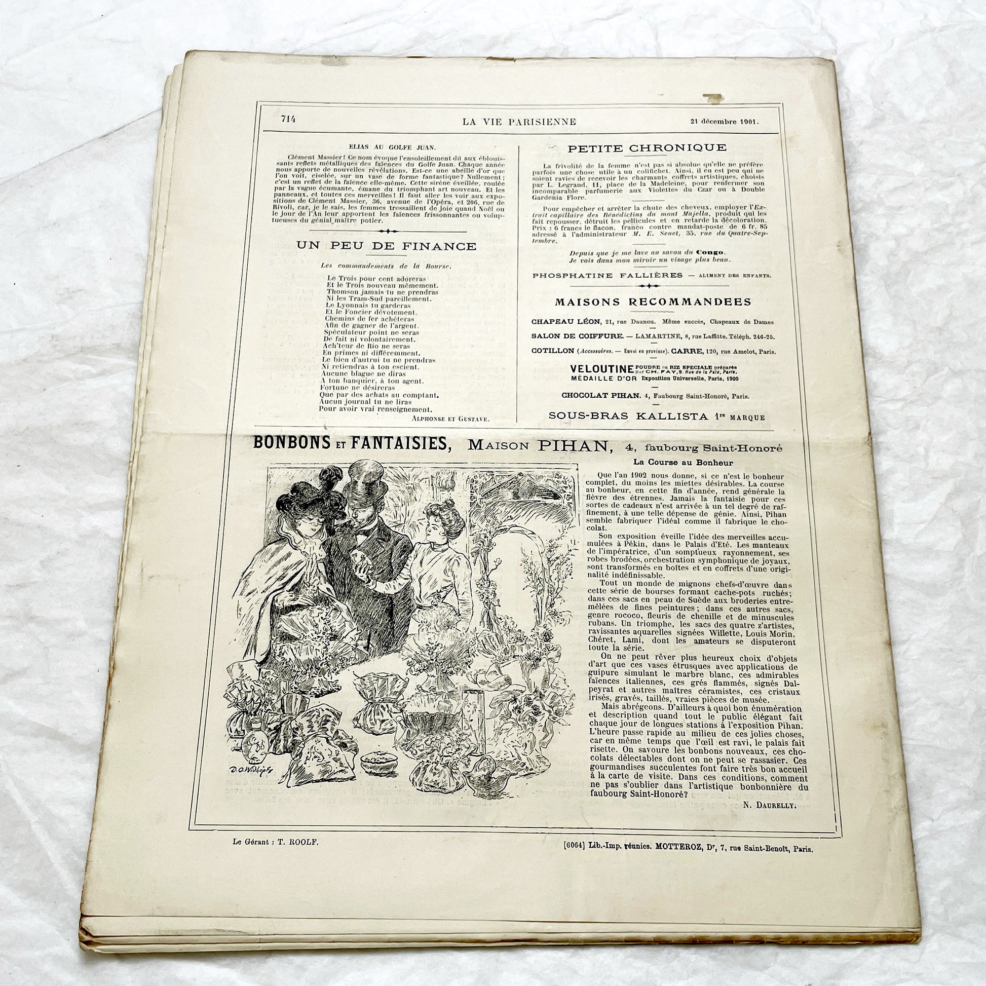 1900s - La Vie Parisienne French Illustrated Magazine - Belle Époque Satirical Journal - Paris Fashion & Art Review