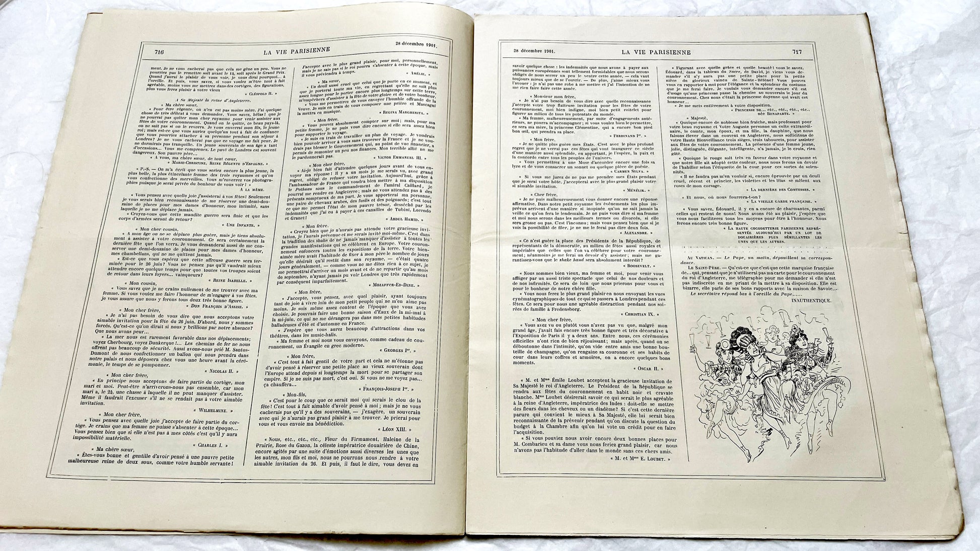 1900s - La Vie Parisienne French Illustrated Magazine - Belle Époque Satirical Journal - Paris Fashion & Art Review