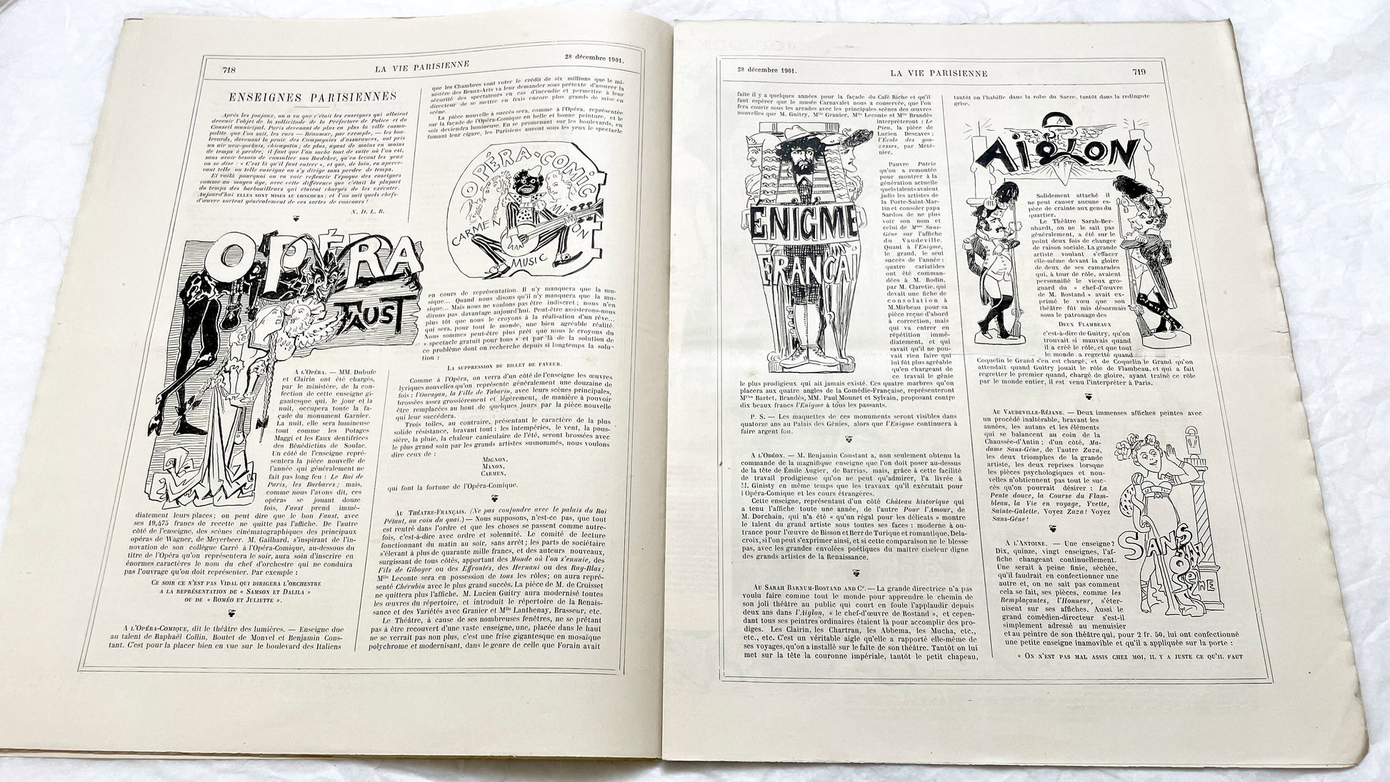 1900s - La Vie Parisienne French Illustrated Magazine - Belle Époque Satirical Journal - Paris Fashion & Art Review