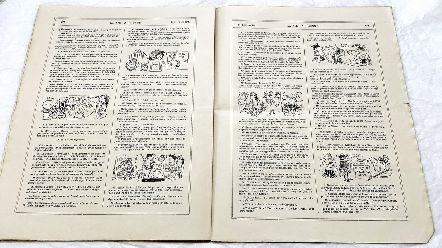 1900s - La Vie Parisienne French Illustrated Magazine - Belle Époque Satirical Journal - Paris Fashion & Art Review