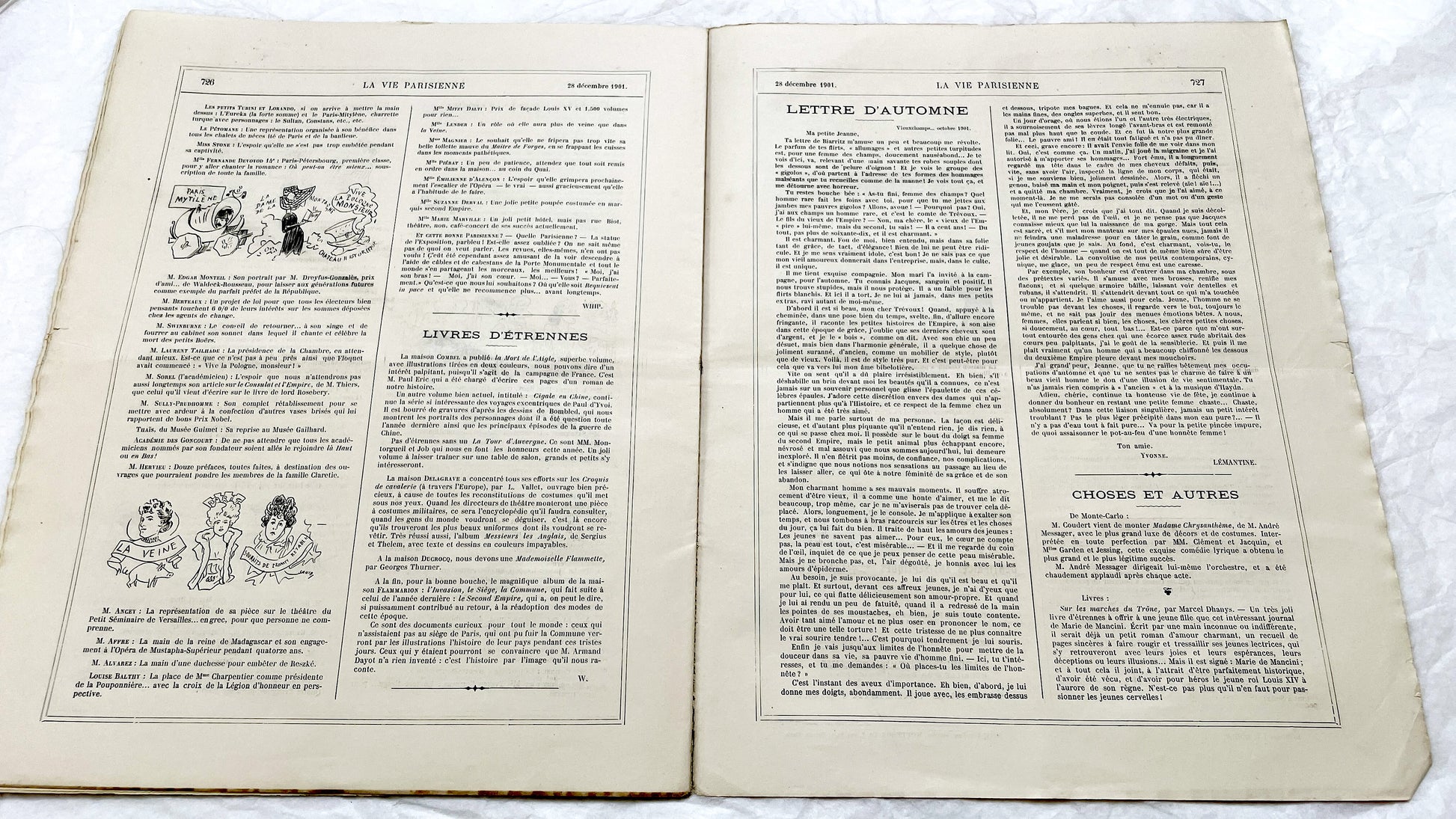 1900s - La Vie Parisienne French Illustrated Magazine - Belle Époque Satirical Journal - Paris Fashion & Art Review