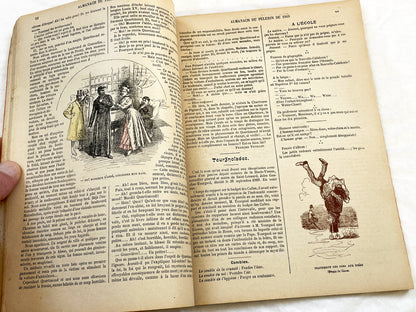 1910s - French Catholic Almanac - Illustrated Le Pèlerin Journal - Maison De La Bonne Presse - Religious Stories - Antique Art Print