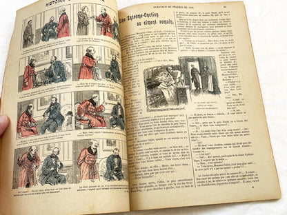 1910s - French Catholic Almanac - Illustrated Le Pèlerin Journal - Maison De La Bonne Presse - Religious Stories - Antique Art Print