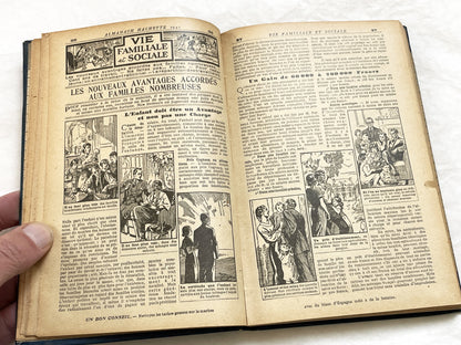1940s – 300 Pages Almanach Hachette – Vintage French almanac – Wartime edition of the “Practical Life Encyclopedia”