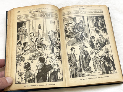 1940s – 300 Pages Almanach Hachette – Vintage French almanac – Wartime edition of the “Practical Life Encyclopedia”