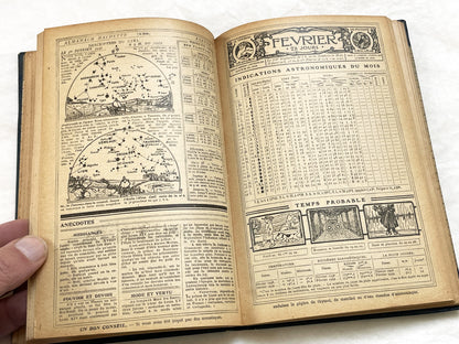1940s – 300 Pages Almanach Hachette – Vintage French almanac – Wartime edition of the “Practical Life Encyclopedia”