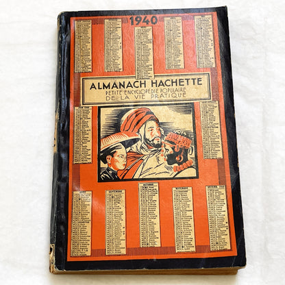 1940s – 350 Pages Almanach Hachette – Vintage French almanac – Wartime edition of the “Practical Life Encyclopedia”