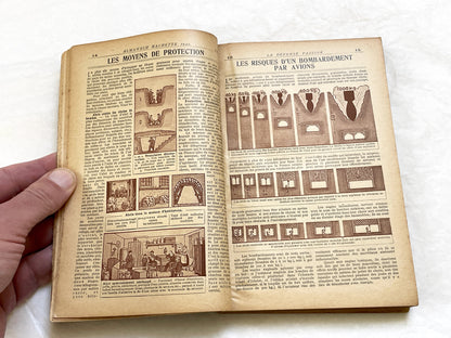 1940s – 350 Pages Almanach Hachette – Vintage French almanac – Wartime edition of the “Practical Life Encyclopedia”
