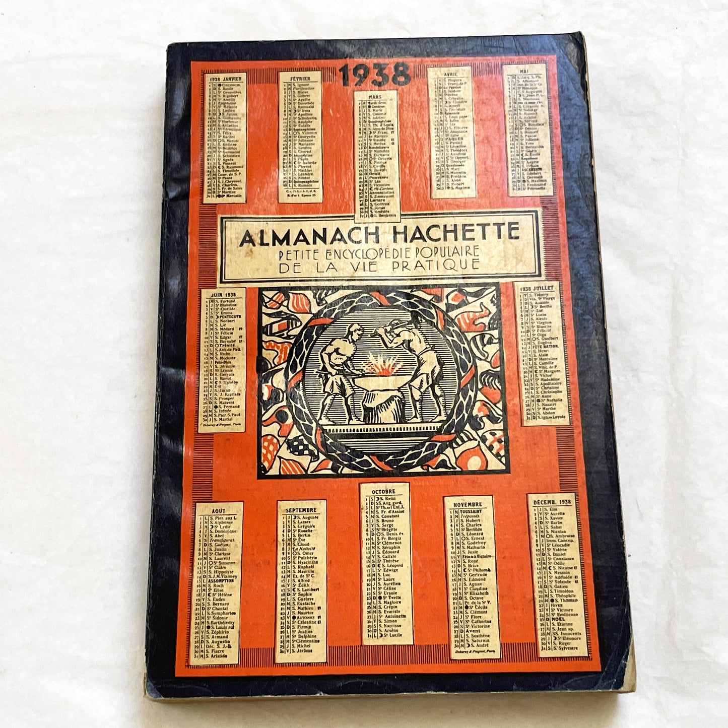 1930s – 380 Pages Almanach Hachette – Vintage French illustrated almanac – Practical life & cultural encyclopedia
