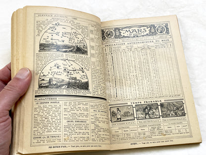 1930s – 380 Pages Almanach Hachette – Vintage French illustrated almanac – Practical life & cultural encyclopedia