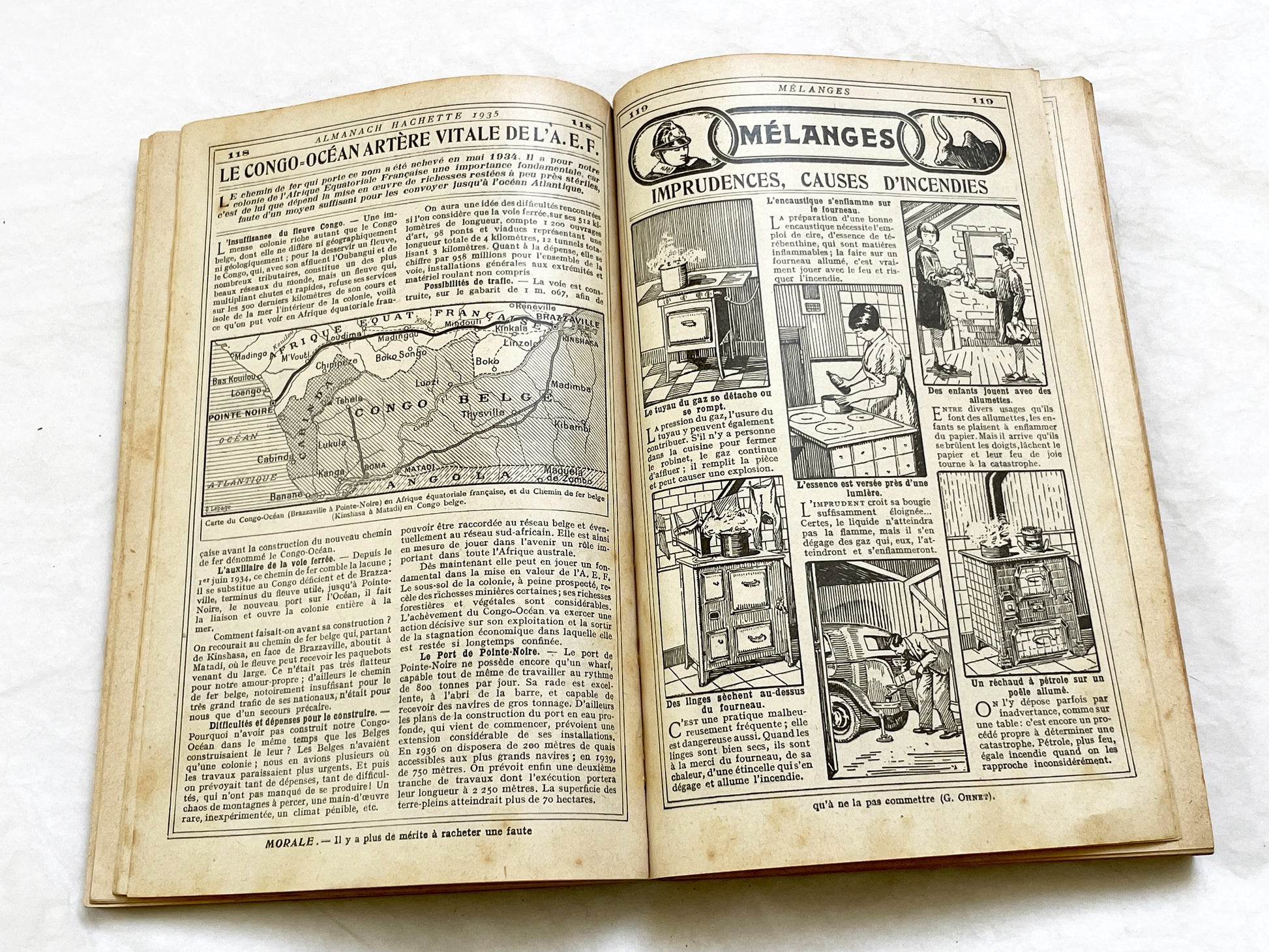 1930s – 430 Pages Almanach Hachette – Vintage French illustrated almanac – Practical life & cultural encyclopedia