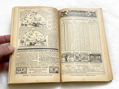 1930s – 430 Pages Almanach Hachette – Vintage French illustrated almanac – Practical life & cultural encyclopedia