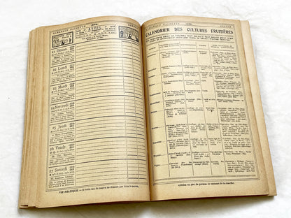 1930s – 430 Pages Almanach Hachette – Vintage French illustrated almanac – Practical life & cultural encyclopedia