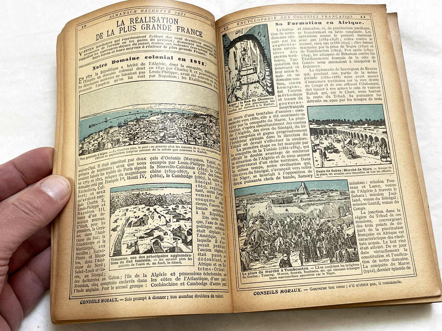 1930s – 460 Pages - Almanach Hachette – Vintage French illustrated almanac – Practical life & cultural encyclopedia