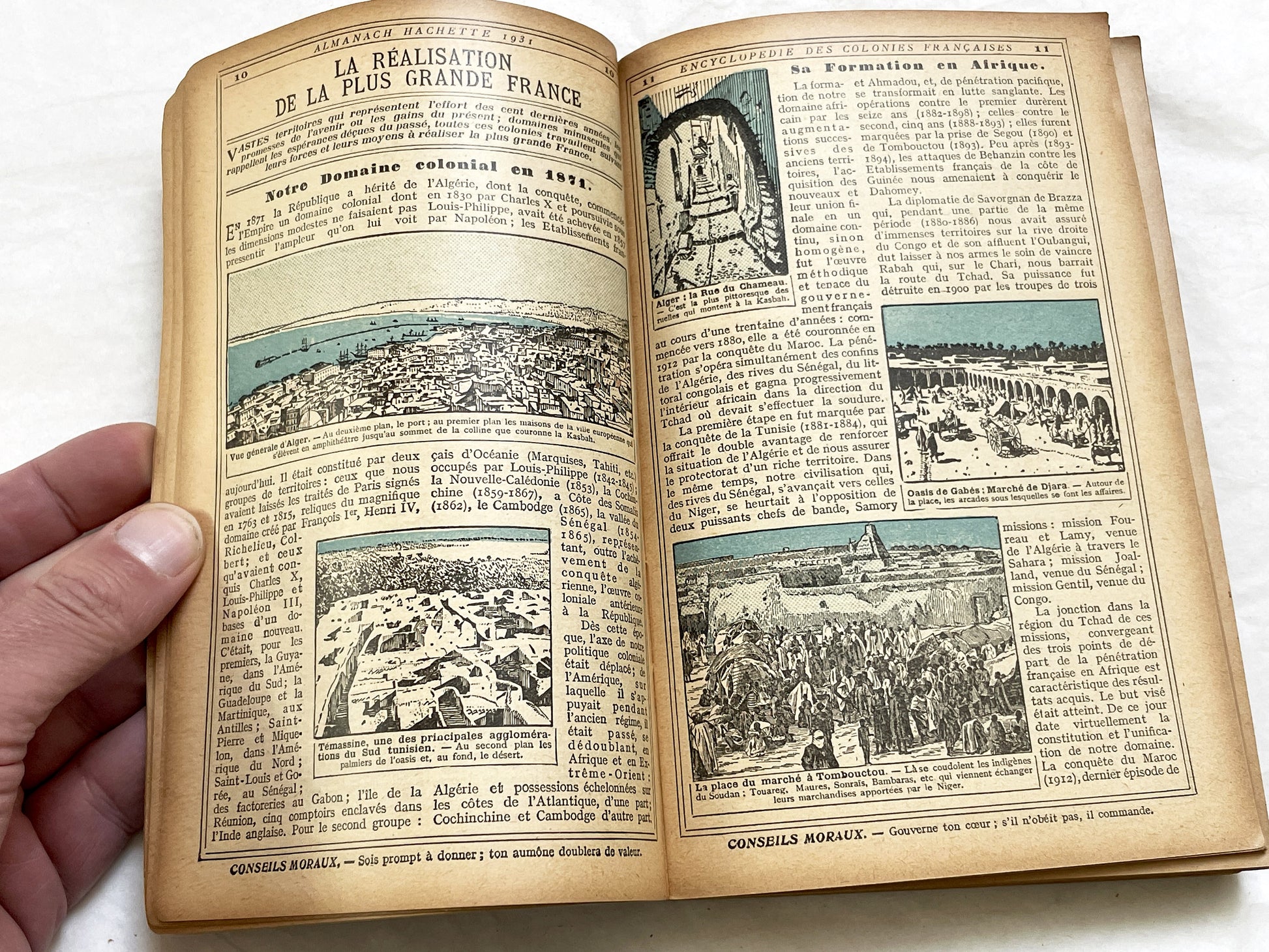 1930s – 460 Pages - Almanach Hachette – Vintage French illustrated almanac – Practical life & cultural encyclopedia