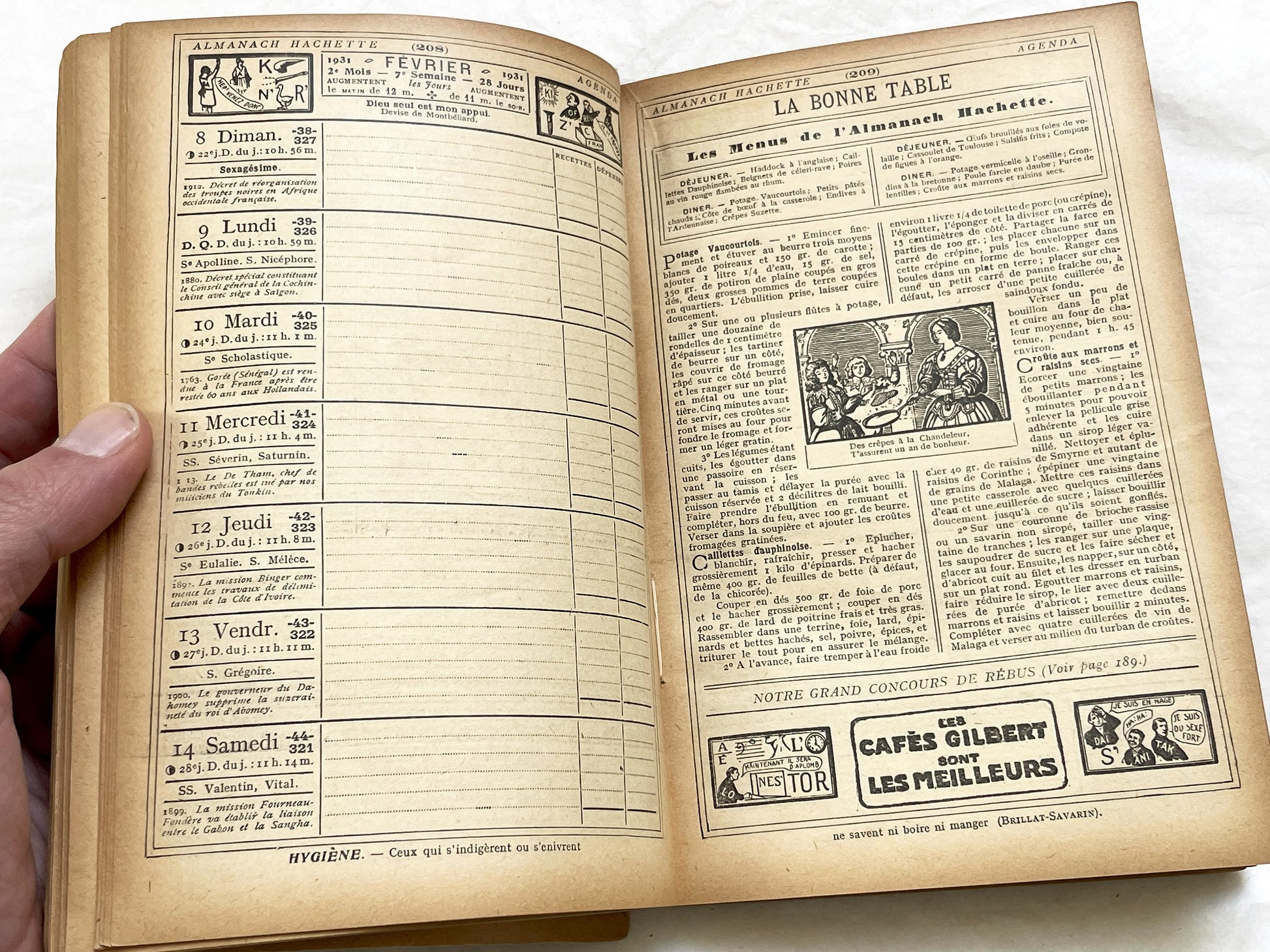 1930s – 460 Pages - Almanach Hachette – Vintage French illustrated almanac – Practical life & cultural encyclopedia