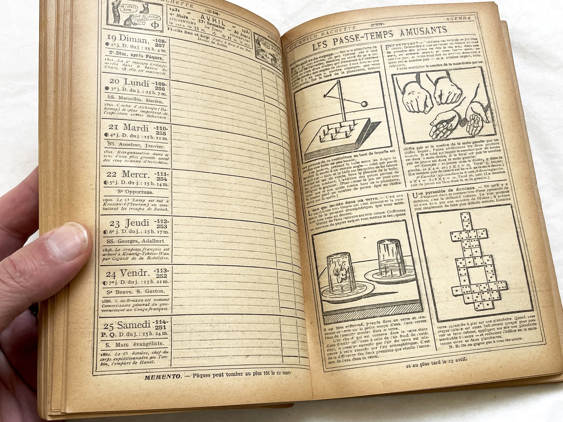 1930s – 460 Pages - Almanach Hachette – Vintage French illustrated almanac – Practical life & cultural encyclopedia