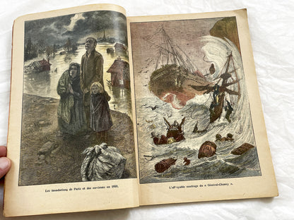 1910s - Vintage 1911 French Almanac - Le Pelerin Publication - Paris Floods 1910 - Joan Of Arc Illustrations - Catholic Press History