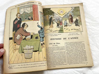 1910s - Vintage 1911 French Almanac - Le Pelerin Publication - Paris Floods 1910 - Joan Of Arc Illustrations - Catholic Press History
